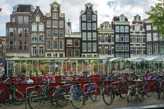 Trh tulipánů, Amsterdam, Holandsko