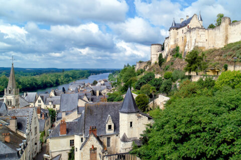 Chinon s opevněním a hradem, Francie