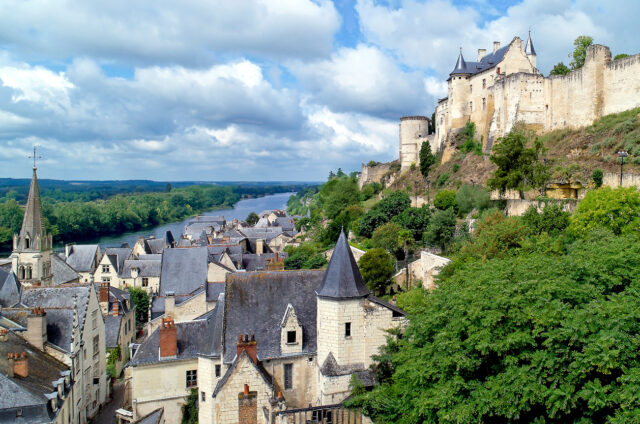 Chinon s opevněním a hradem, Francie