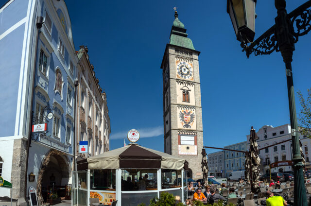 Hodinová věž, Enns, Rakousko