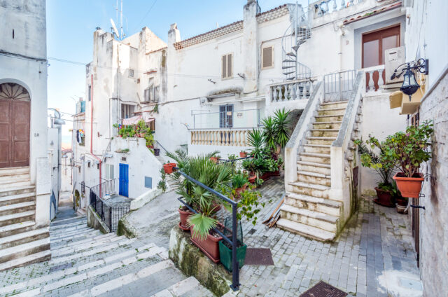 Uličky Rodi Garganico, Itálie