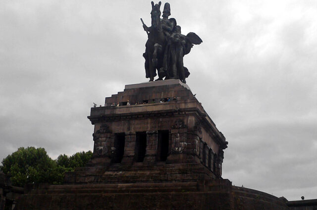Monument, Deutsches Eck, Koblenz, Německo