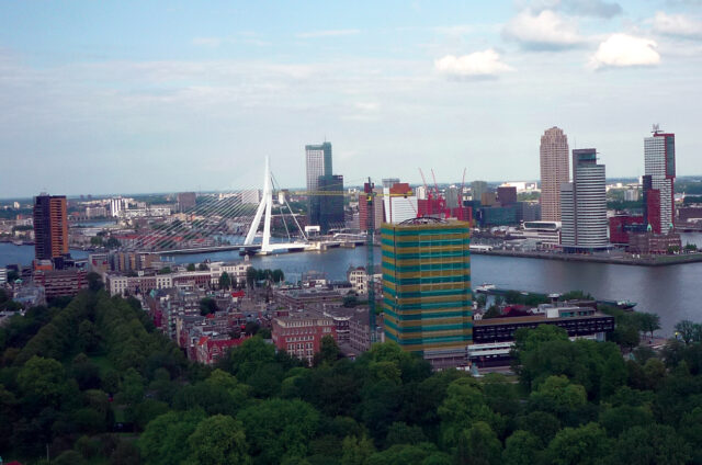 Most a panorama, Rotterdam, Holandsko