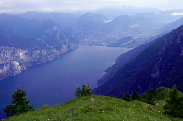 Pohled z vyhlídky, Monte Baldo, Itálie