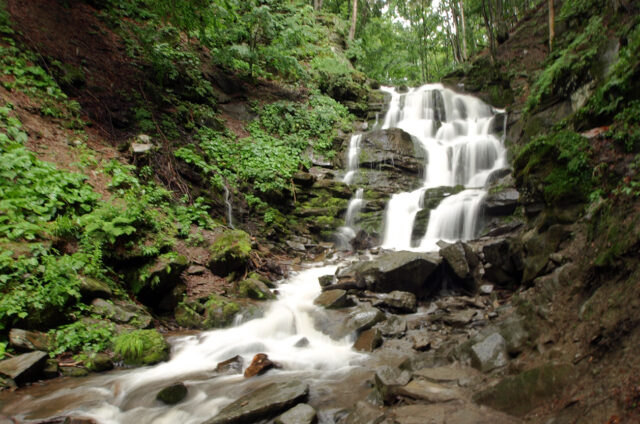 Vodpoád šipot, Ukrajina