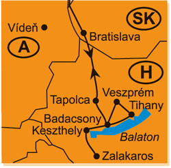 Mapa - 1241/KOLEM BALATONU NA KOLE
