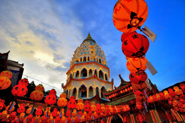 Budhistický klášter Kek Lok Si, Penang, Malajsie