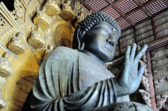 Chrám Todaidži s Velkým Buddhou, Nara, Japonsko