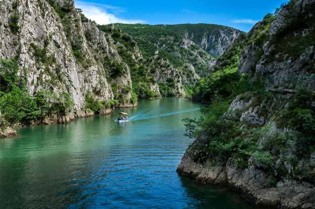 Kaňon Matka v pohoří Suva, Severní Makedonie
