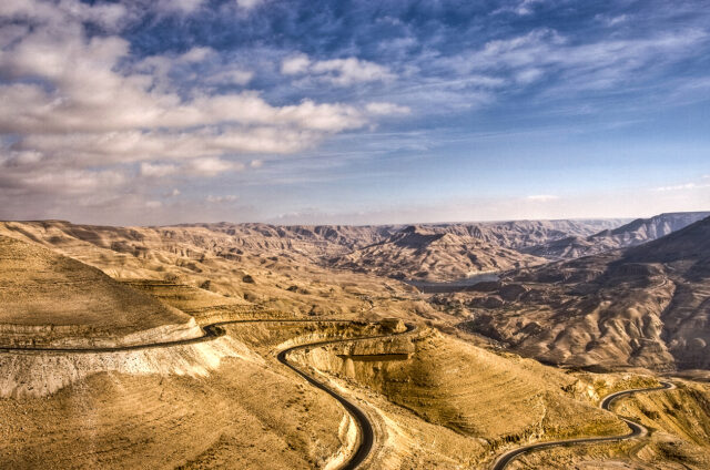 Královská cesta, Wadi Mudžib, Jordánsko