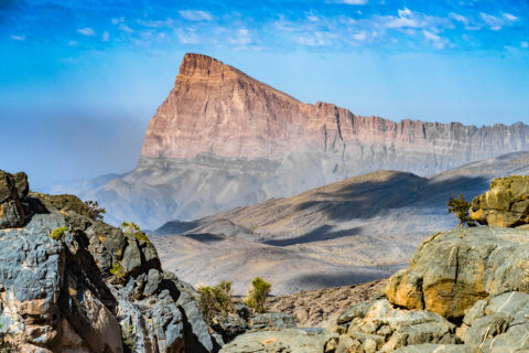 Nejvyšší hora Džabal Šams, Omán