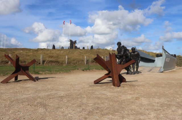 Památník na pláži Utah beach