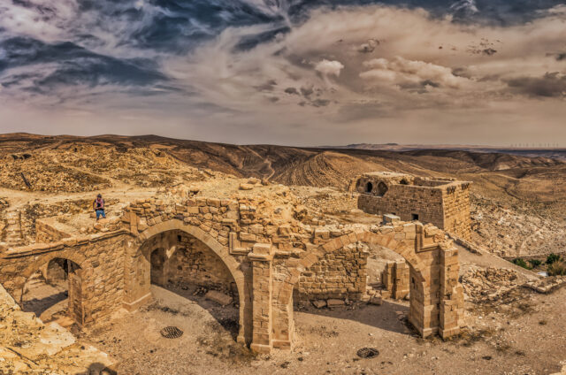 Ruiny hradu, Ajloun, Jordánsko