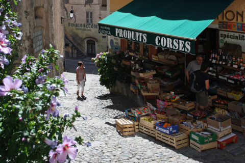 Tradiční obchůdek, Corte, Korsika