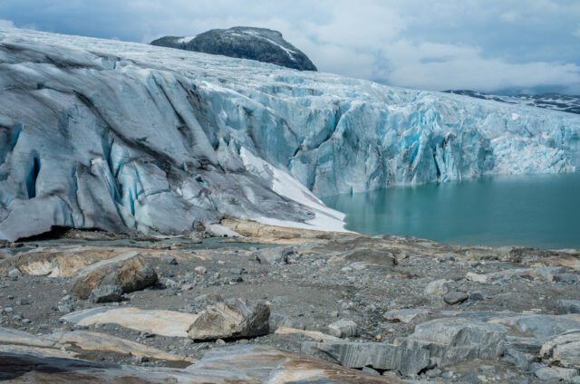 Výhled na ledovec Jostedalsbreen