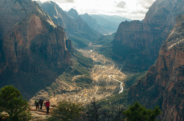 Výhled na park z Angeles landing, Zion N.P., USA