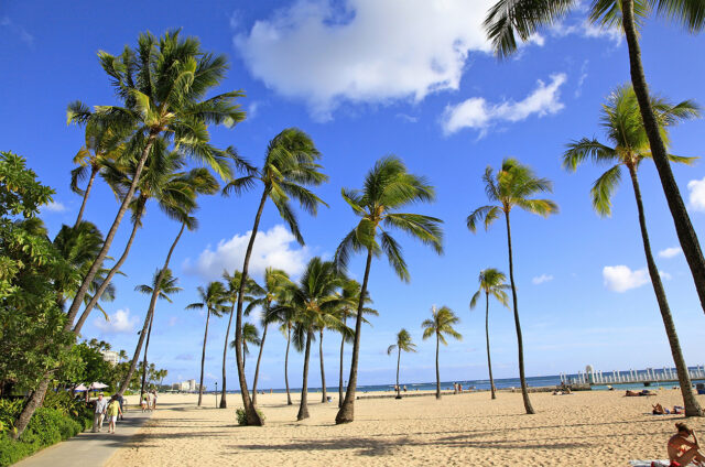 Waikiki Beach, Honolulu, Hawaii, USA