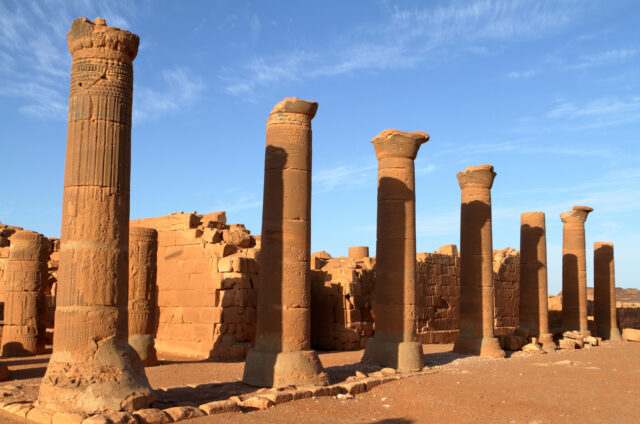 Zřícenina chrámu, Naga, Súdán