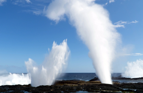 Alofaga blowholes, Savai´i, Samoa