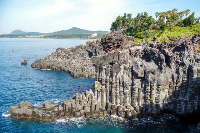Čedičové útesy, Ostrov Čedžu, Korea