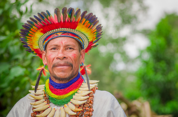 Šaman kmene Siona, Ekvádor