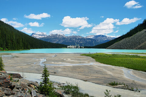 Jezero Louise v N.P. Banff, Aljaška, USA