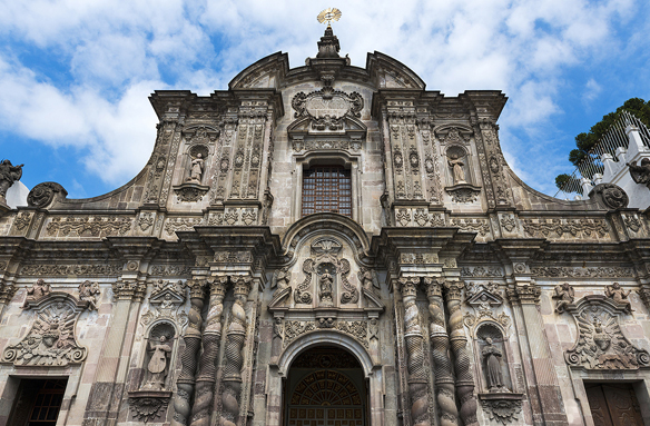 Zlatý Kostel Compania, Quito, Ekvádor