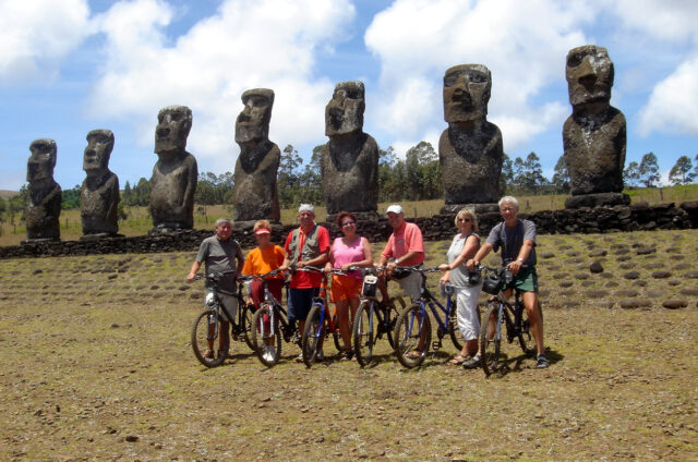 Ahu Akivi, cyklovýlet, Velikonoční ostrov