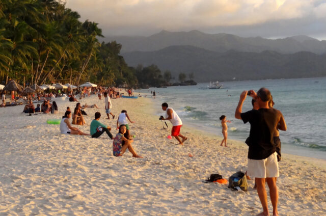Boracay, Podvečerní pláž, Filipíny