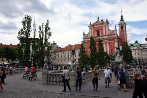 Františkánský kostel, Lublaň, Slovinsko