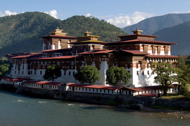 Hrad Punakha Dzong, Bhútán