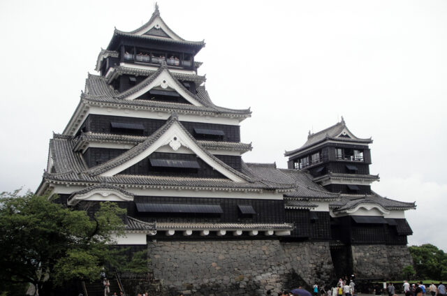 Hrad v Kumamotu, Kjúšú, Japonsko