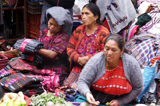 Indiánské komunity, San Juan, Guatemala