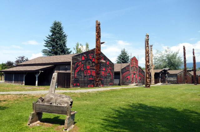 Indiánské totemy, Hazelton, Britská Kolumbie