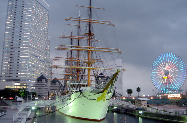 Jokohama, čtvrť Minato Mirai 21, Japonsko