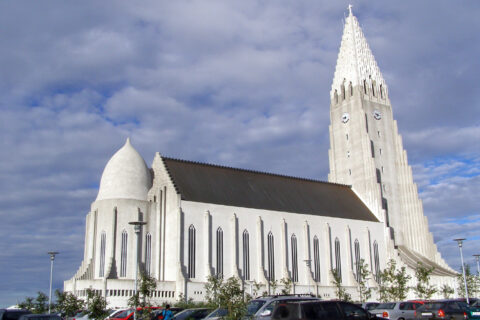 Katedrála Hallgrimskirkja, Reykjavík, Island