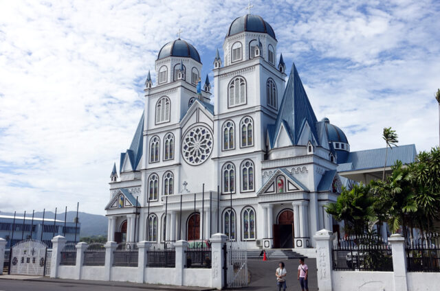 Katedrála v hlavním městě Apia, ostrov Upolu, Samoa