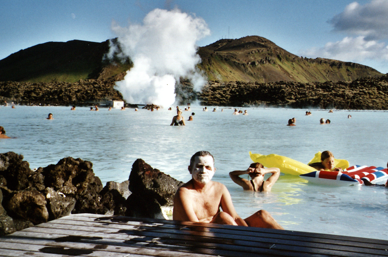 Koupání v Modré laguně, Island
