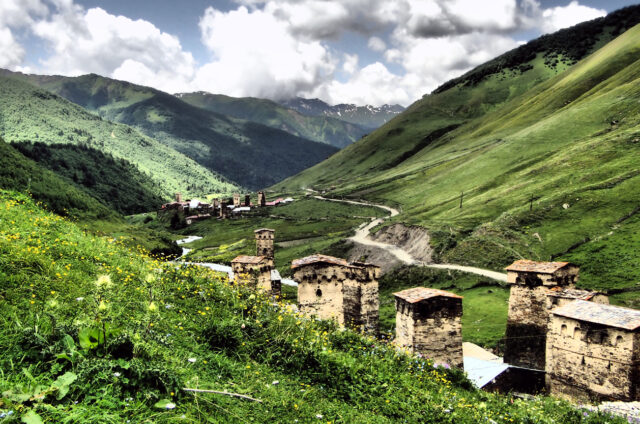 Krásné Ušguli, Svanetie, Gruzie