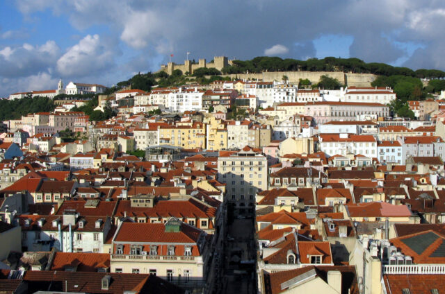 Lisabon a Castelo de Sao Jorge