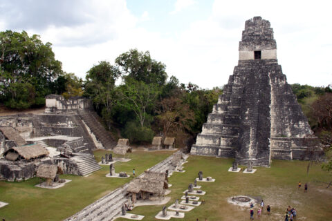 Mayské město Tikal, Guatemala