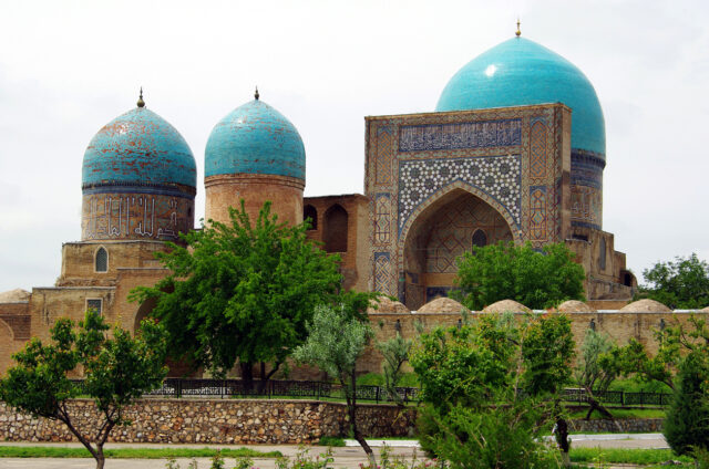Mešita Kok Gumbaz, Šahrisabz, Uzbekistán
