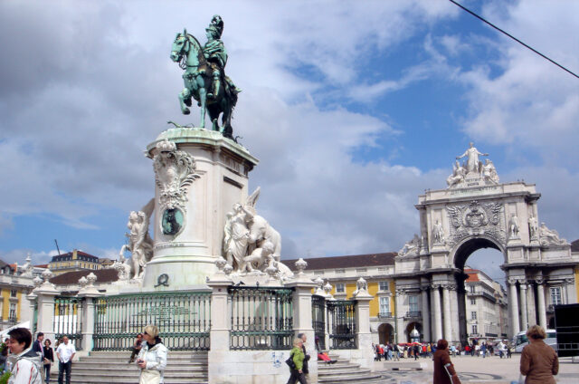 Monument Krále José I., Praca Comercio, Lisabon