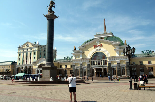 Nádražní budova, Krasnojarsk, Rusko