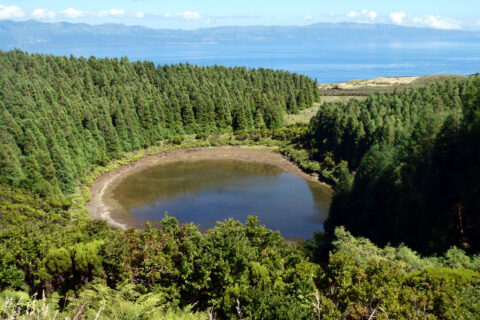 Náhorní plošina s vulkánem Pico, Azory