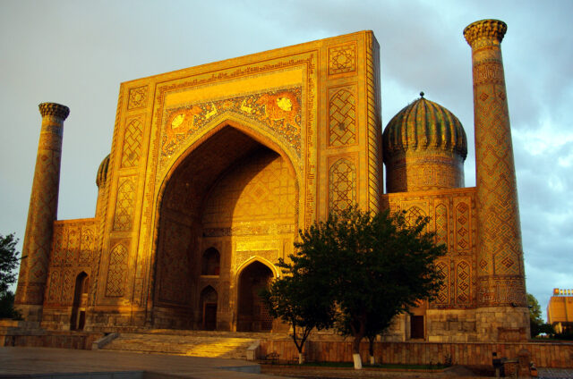 Náměstí Registán, Samarkand, Uzbekistán