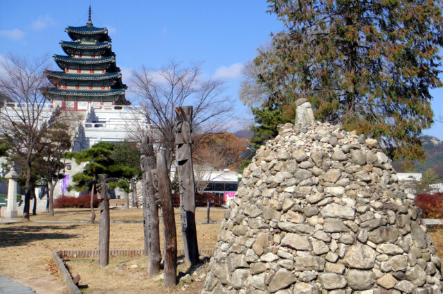 Ochranné totemy Jangseung, Korea