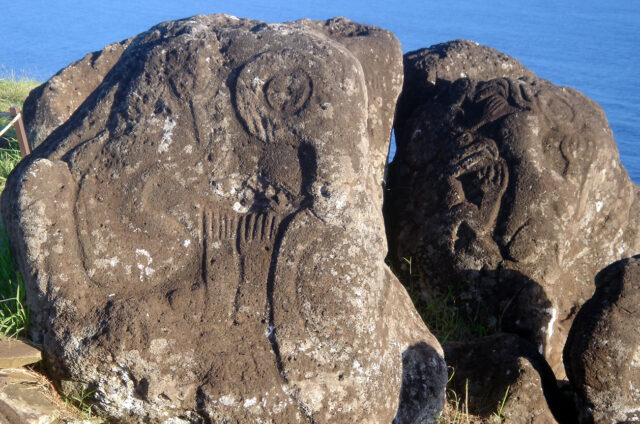 Orongo, petroglyfy s Ptačím mužem, Velikonoční ostrov