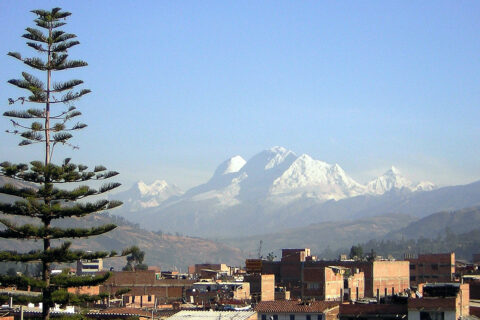 Pohled na Huascarán, Bílé Kordillery, Peru