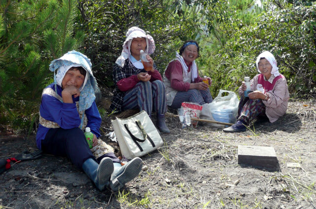 Polední pauza, Kagošima, Japonsko